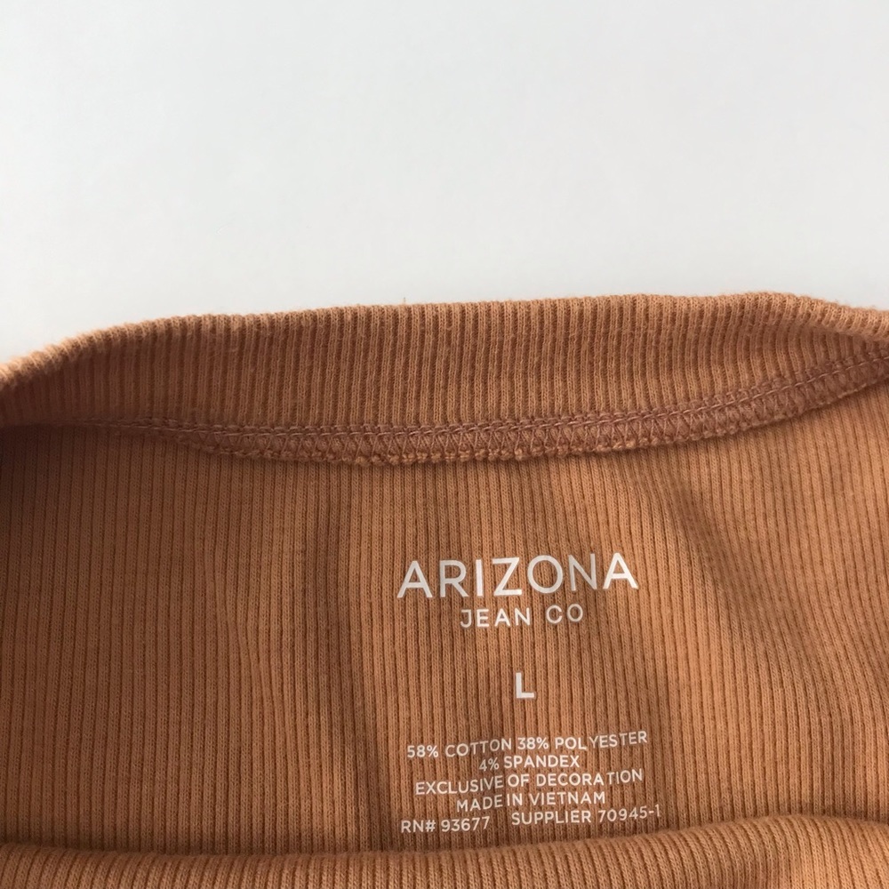 Arizona jean co orange daisy shirt